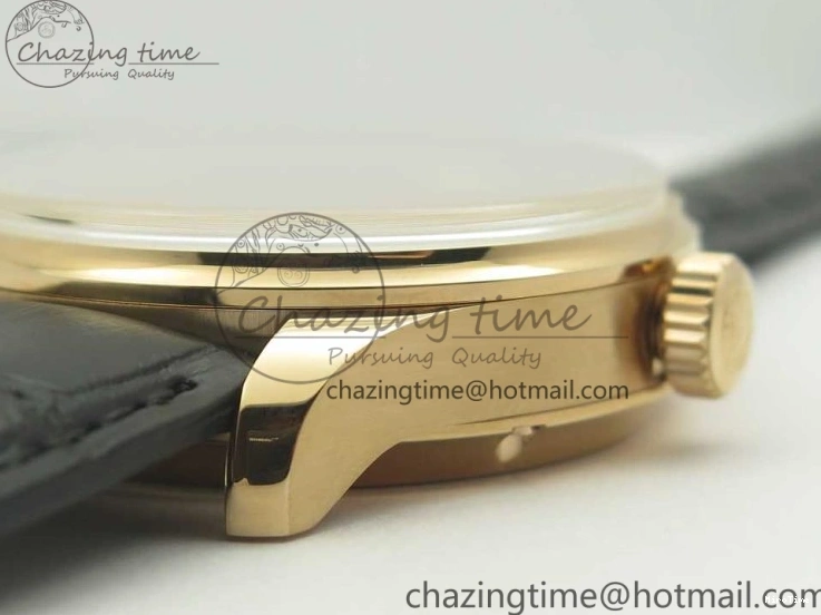 MIROTIME 0422 Thermal Portuguese Real PR Real Annual Calendar IW503501 RG ZF 1:1 Best Edition White Dial on Black Leather Strap A 7150